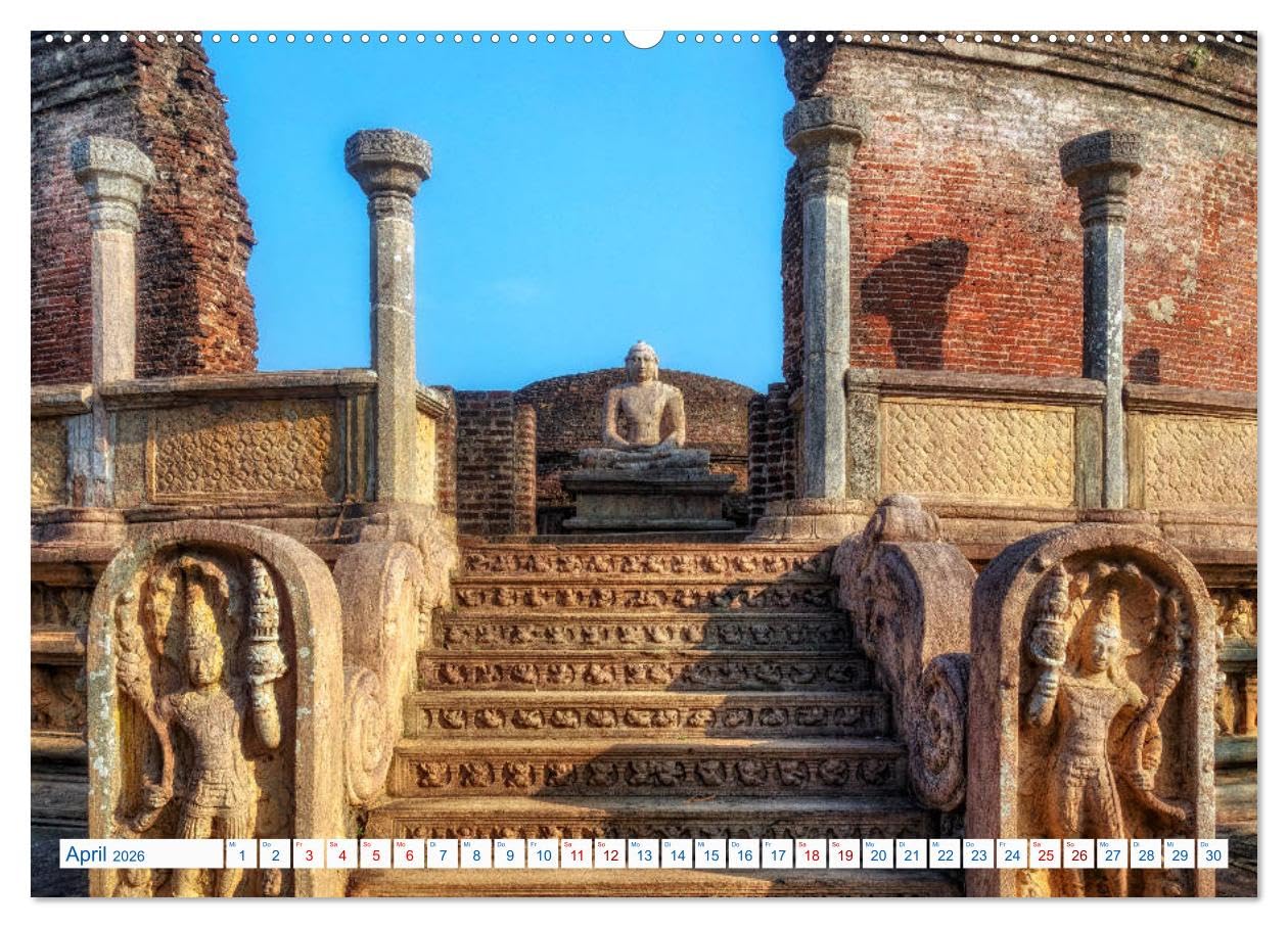 Sri Lanka, tropisches Inselparadies (hochwertiger Premium Wandkalender 2026 DIN A2 quer), Kunstdruck in Hochglanz: Endlose Strände mit Kokospalmen, ... durch seine Vielfalt. (CALVENDO Orte)