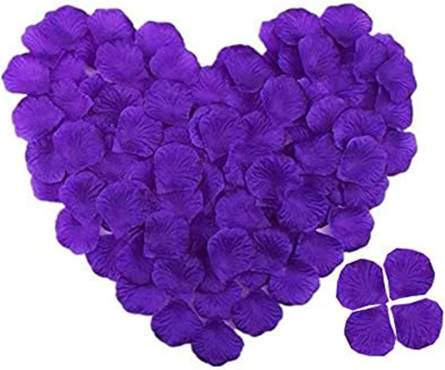 VOVCIG Dark Purple Rose Petals Dried Petals Silk Artificial Rose Petals for Weddings, Interior Decoration, Flower Arrangements, Romantic Dates,Every Day is Valentine's Day（Dark Purple 2000 Pcs）
