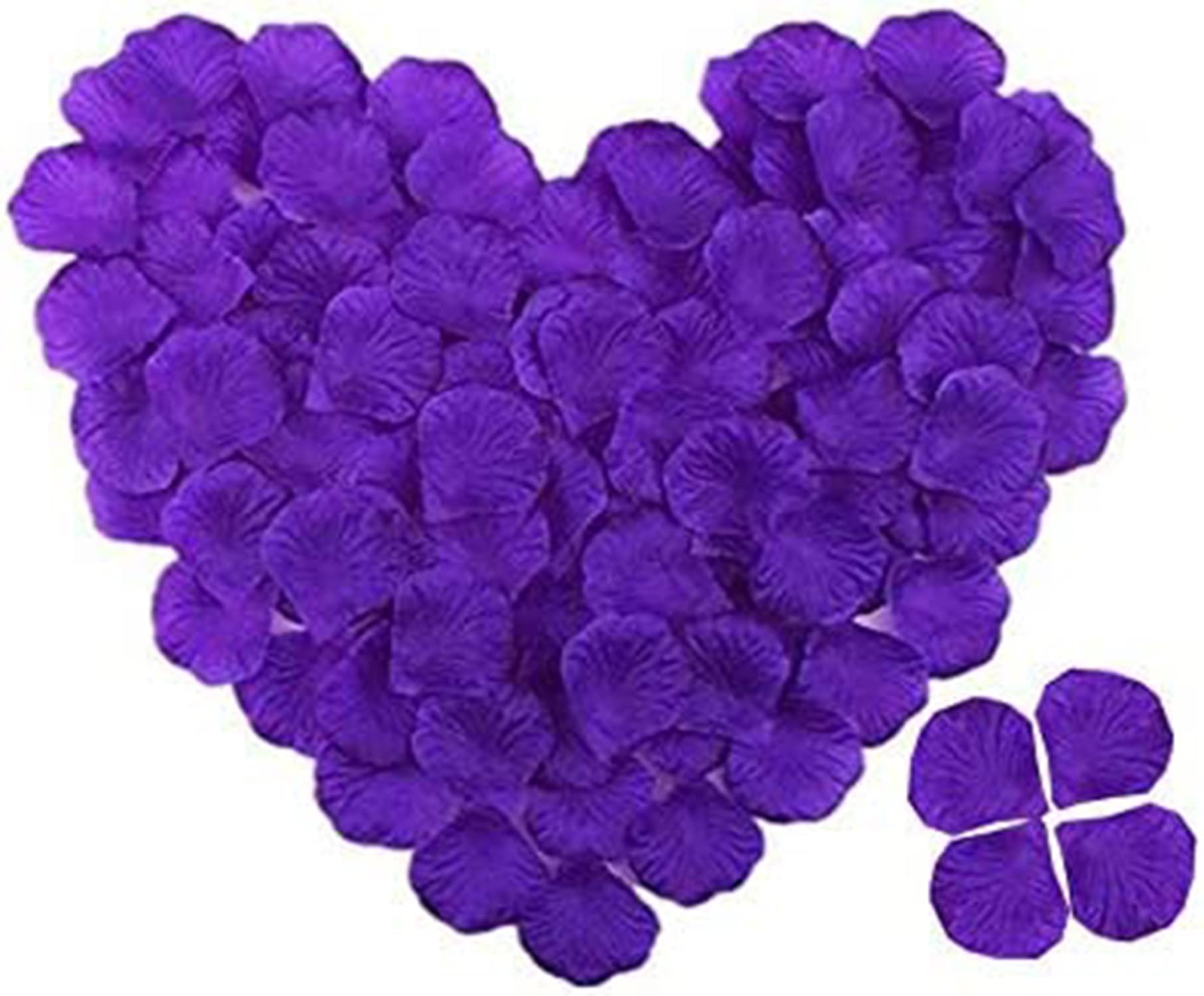 Pétales de rose séchées violet foncé durables pour remplacer les fleurs fraîches