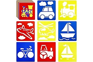 Chalk Stencils for Kids Drawing Stencils - Pack of 24