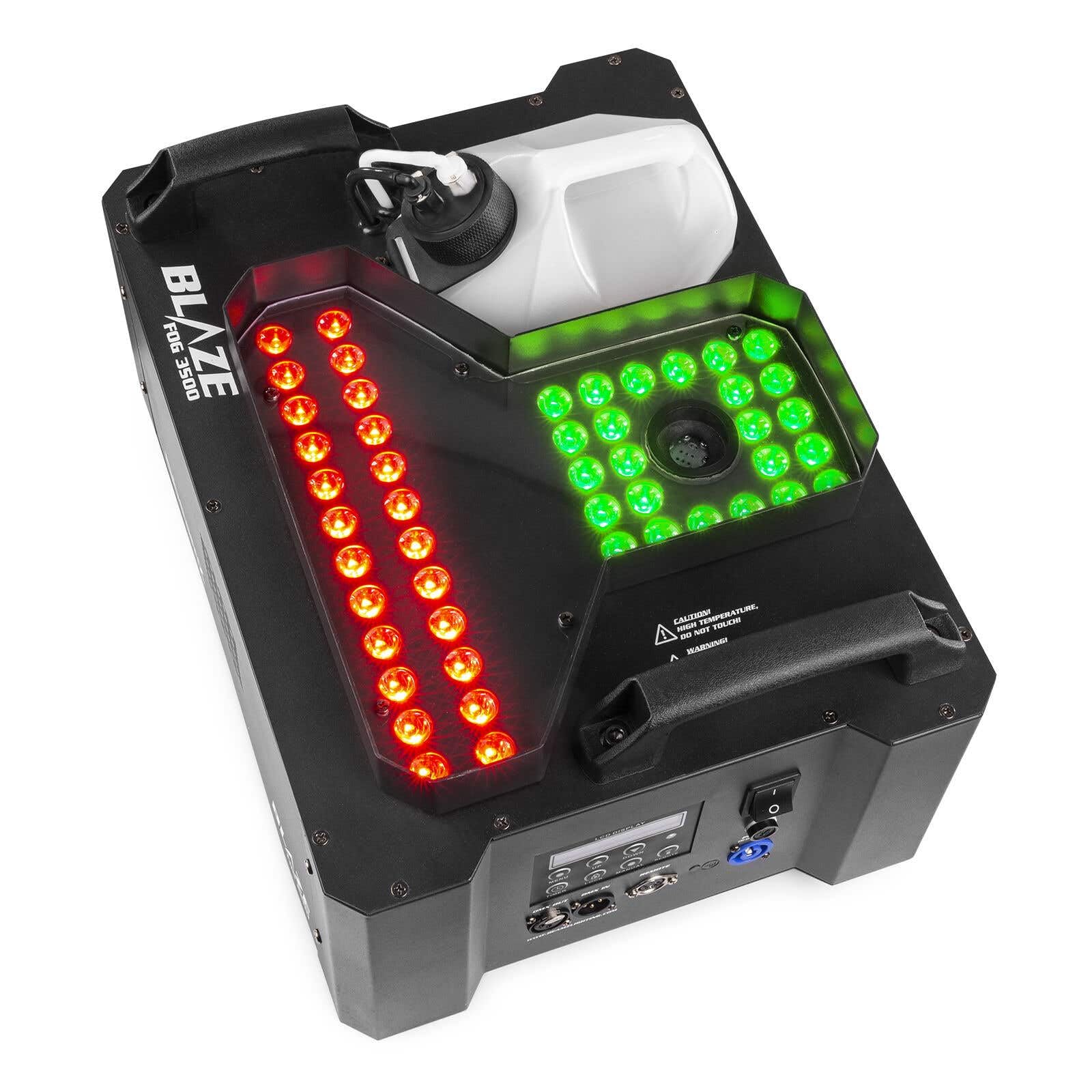 BeamZ Professional BLAZE3500 - Pack Machine à Fumée Verticale - 3500 Watts, 48 LEDs RGBW, Réservoir 3500ml, Créez des Colonnes de Fumées pour vos Soirées, 10L inclus