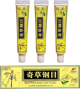 Official Seller - QICAOGANGMU Chinese Herbal Cream - Steroid Free, Natural Relief for Skin Issues - Pack of 3