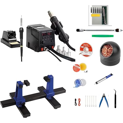 SOSS GAMING® Pro Complete Video Game Controller Soldering Kit – Hot Air & Soldering Iron for PlayStation, Xbox, Nintendo Switch – Modding, Desoldering, and Rework Tools