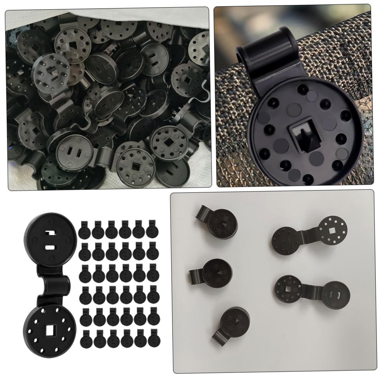 WOONEKY 100pcs Shade Net Clip Shade Cloth Plastic Clips Garden Sunshade Clips Clip for Shade Cloth Clips for Garden Tarp Clips Garden Clips for Netting Shade Cloth Fixing Clips