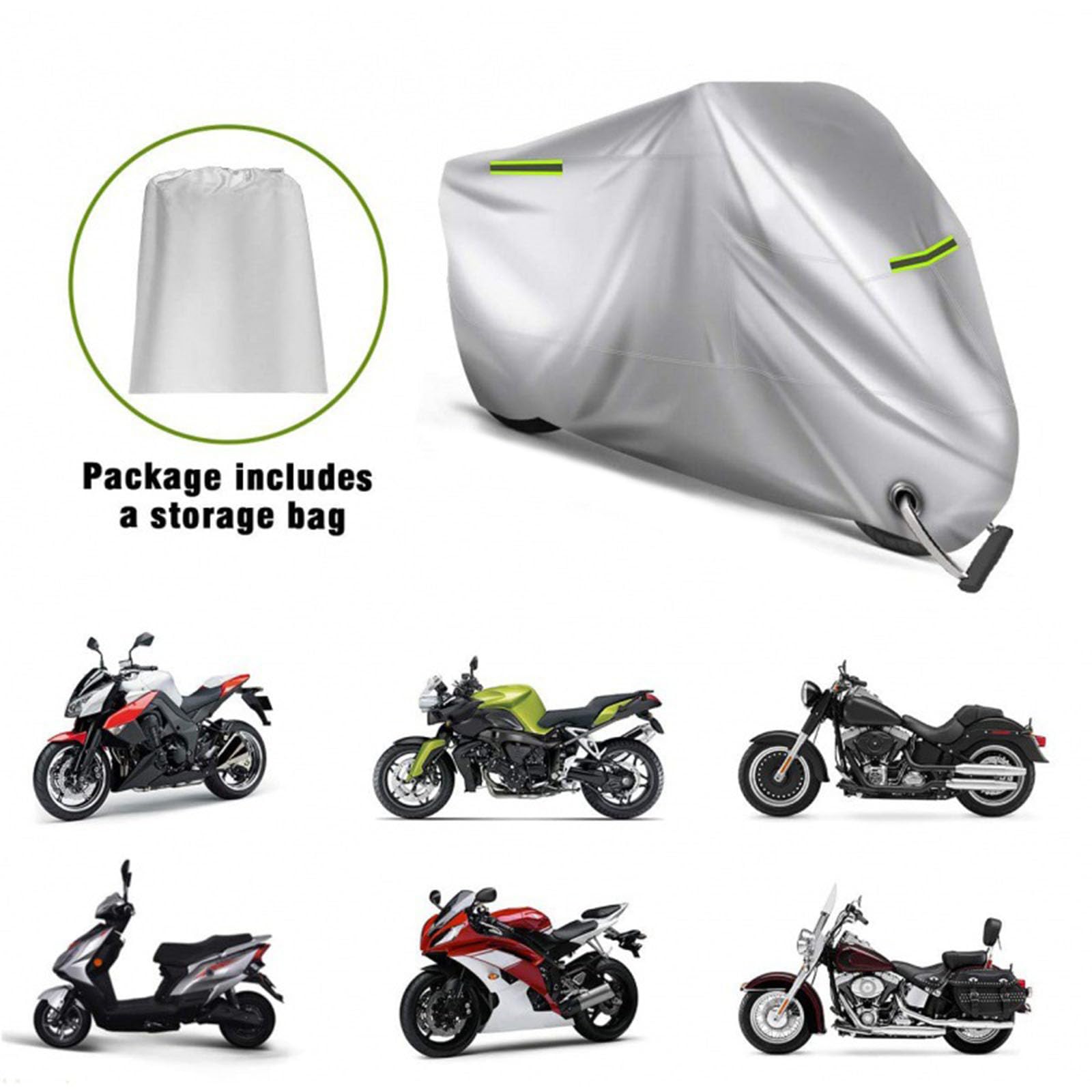 Telo Coprimoto per Kawasaki Versys 1000 2012-2024, Coprimoto da Esterno Traspirante e Antipolvere, Copertura Protettiva per Moto Anti-UV Impermeabile Antivento