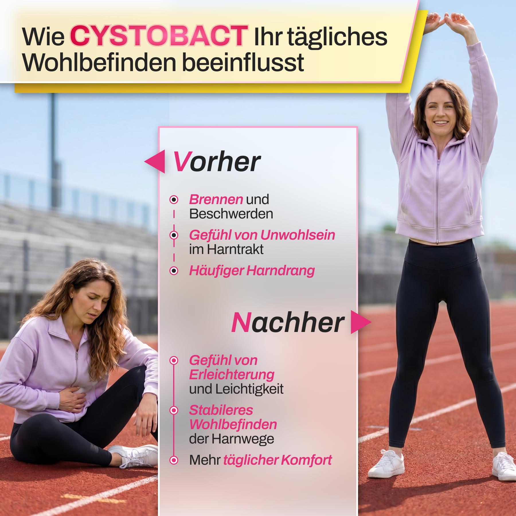 Kapseln CYSTOBACT | Gesundheit der Harnwege | D-Mannose 720mg + Cranberry-Extrakt 300mg | Blasengesundheit | mit Erdbeerbaum-Extrakt (5% Arbutin) 320mg und Bioflavonoiden | 30 Kapseln
