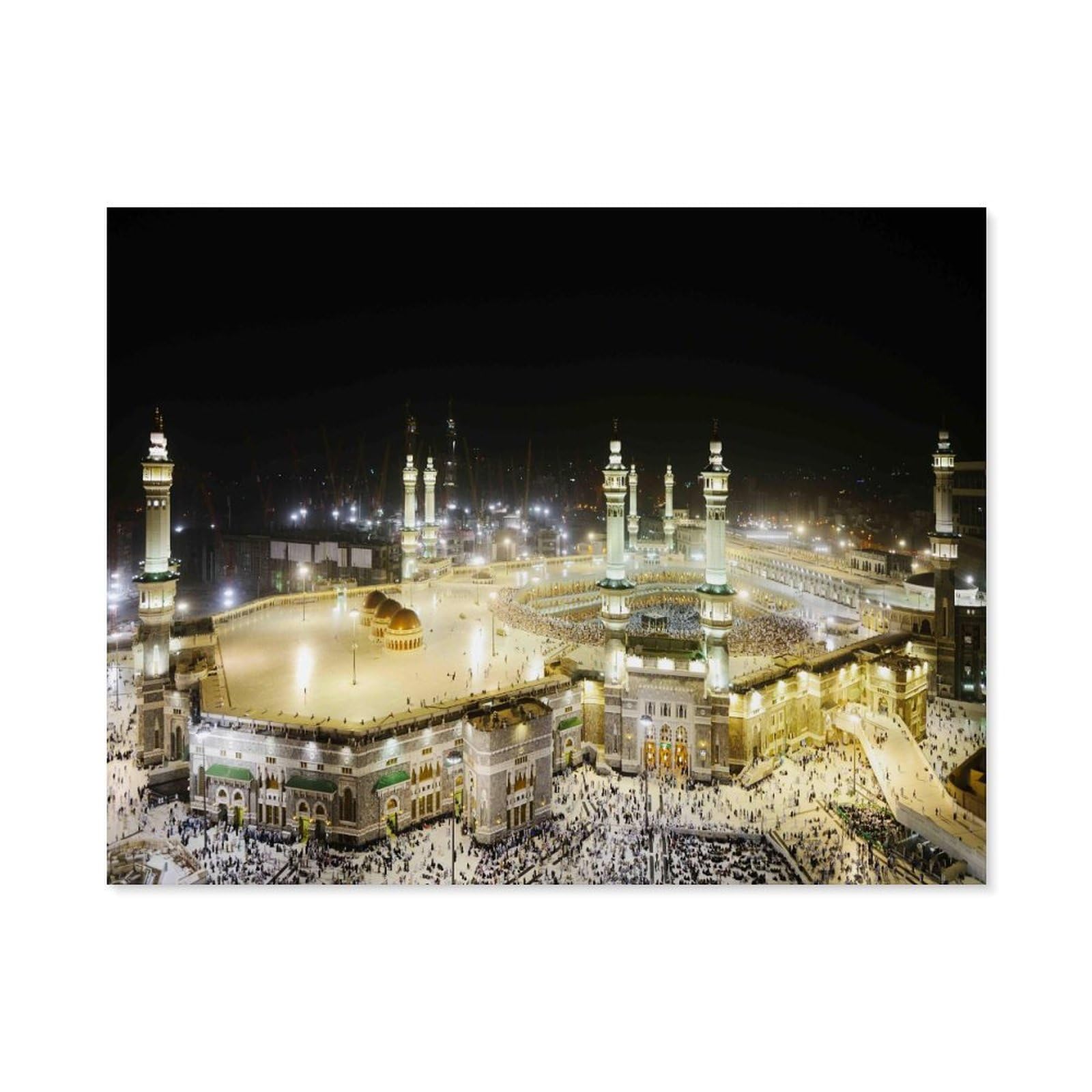 Gsbrsnts Women's A11 Paint By Numbers For Adult Girls，Mecca, Islam,Muslim Mosque，Painting By Number For Adults Diy Digital Painting For Beginners Wall Decor Drawing Gift(20X30cm-C8