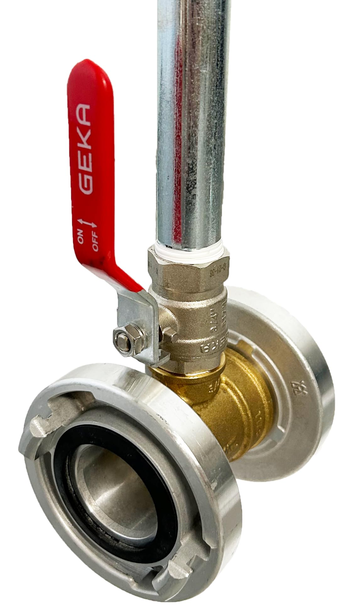 GEKA Sektoren Hochregner Set (Wurfweite ca. 16 m, ca. 32 l/min, Sektor 20°-360°, Storz C Anschluss, Mind. 2 bar, Flächenbrandbekämpfung, Brandbekämpfung, Regnersystem) 57.5840.9
