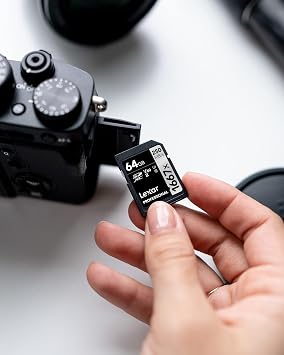 Lexar Professional 1667x SD Card 64GB, SDXC UHS-II Memory Card, Reading up to 250 MB/s, Writing up to 120 MB/s, Professional Photographer for Class 10, U3, V60, SD, Videographer (LSD64GCB1667)