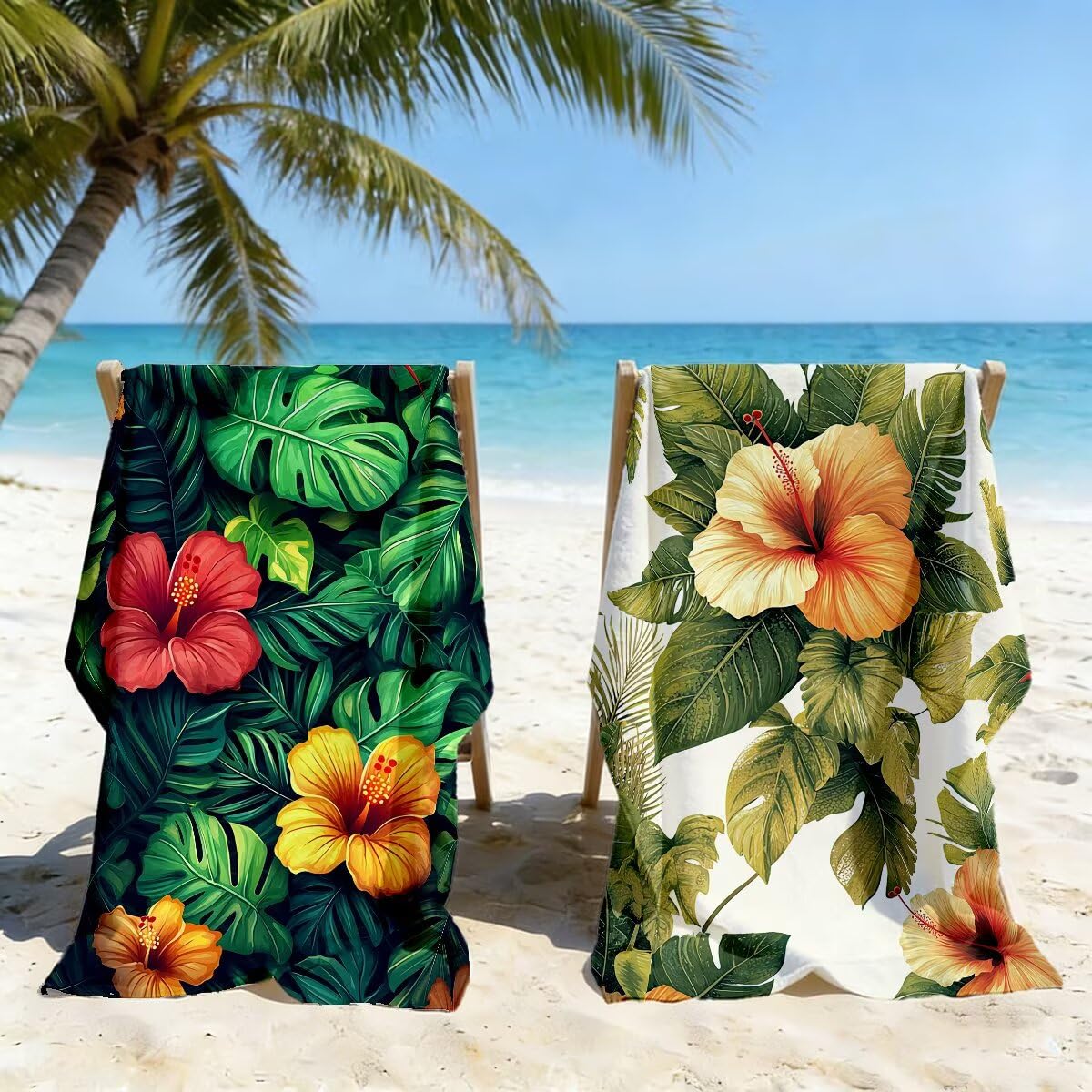 Ręcznik plażowy 100 x 200 cm, ręcznik gimnastyczny z mikrofibry szybkoschnący, zestaw 2 anty-piaskowych ręczników plażowych, lekki kompaktowy duży ręcznik z mikrofibry do podróży, prezent dla mężczyzn