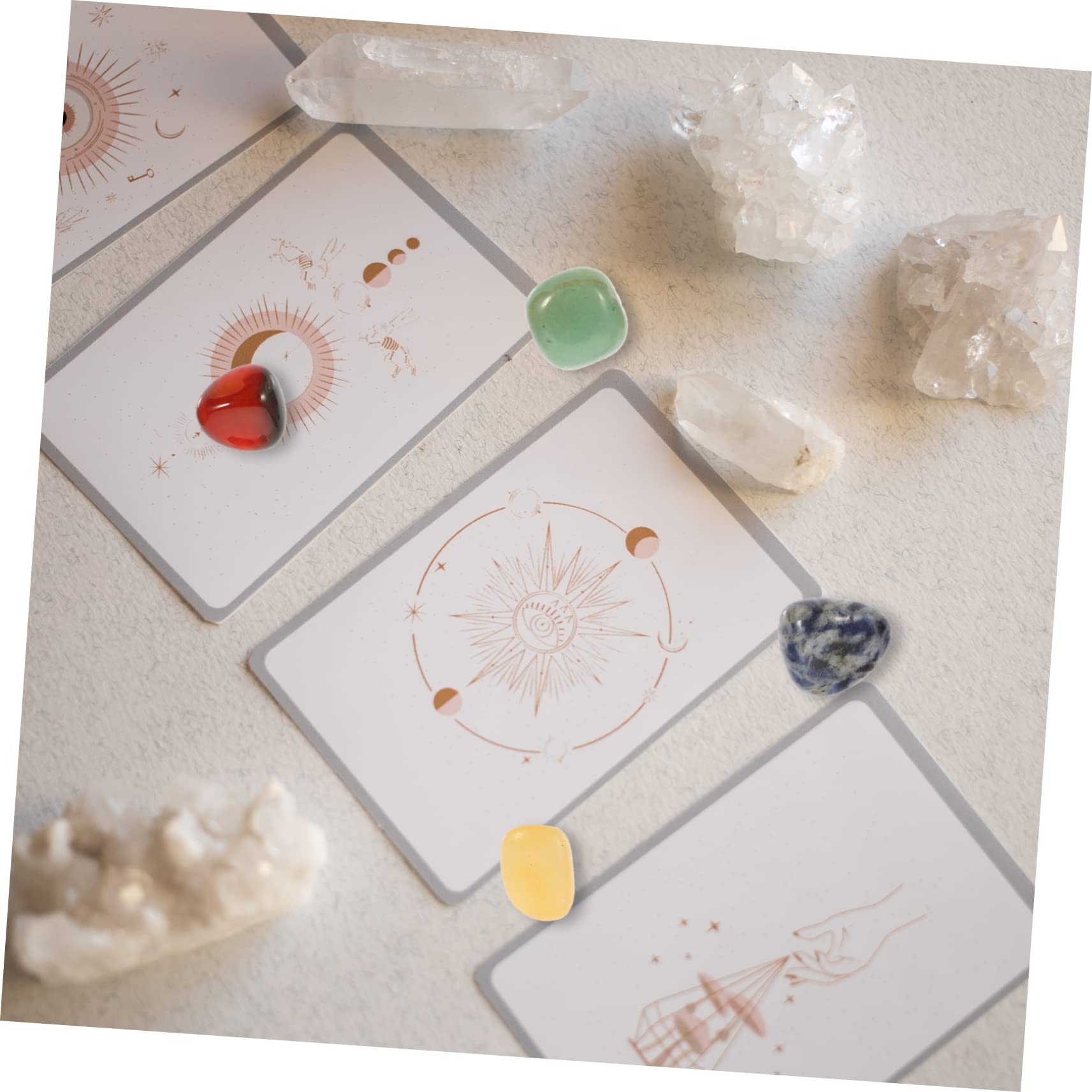 3 Set Crystal Yoga Stone Chakra Cristalli Per Fabbricazione Quarzo Artigianato Di Cristallo Pietre Di Cristallo Ornamento Da Scrivania Pietra Naturale 14 Pezzi*3