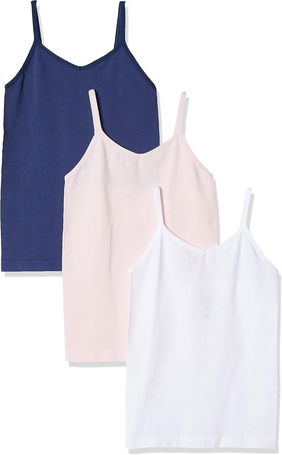 Amazon Essentials Girls and Toddlers' Seamless Camisole, Pack of 3