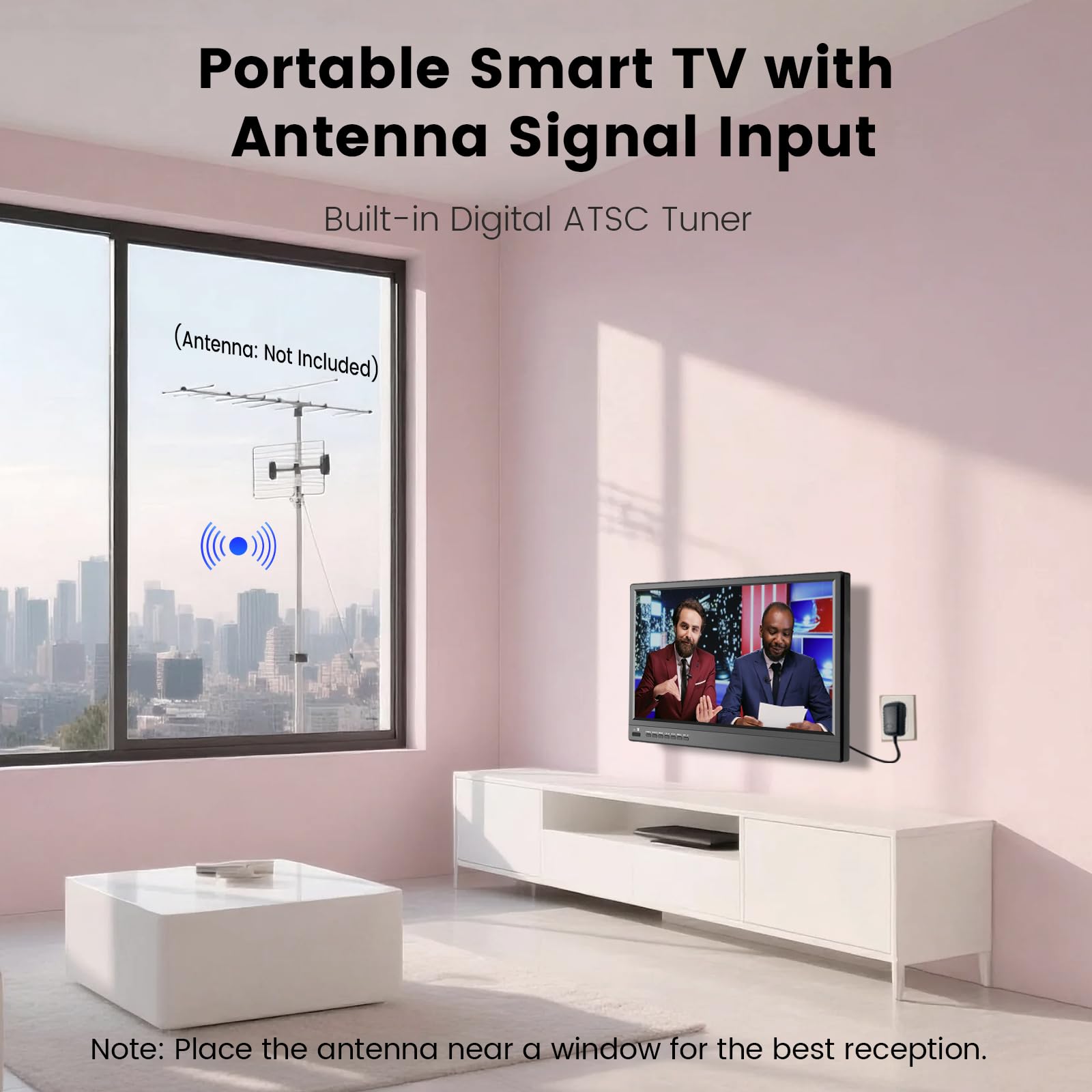 Amazon.com: Jexiop 17inch Smart TV,Full HD 1080p LED Flat Screen