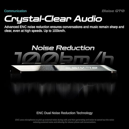 Miniatura 4 de Auriculares Bluetooth para Motocicleta Logto GT0 con Casco de Moto, Bluetooth 5.3, Respuesta Automática, IPX6 Impermeable, Sistema de Comunicación