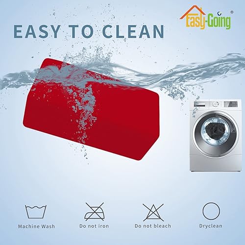 Vista 615 de Easy-Going - Funda elástica para taburete otomano, funda protectora para muebles, funda rectangular con parte inferior elástica Beige