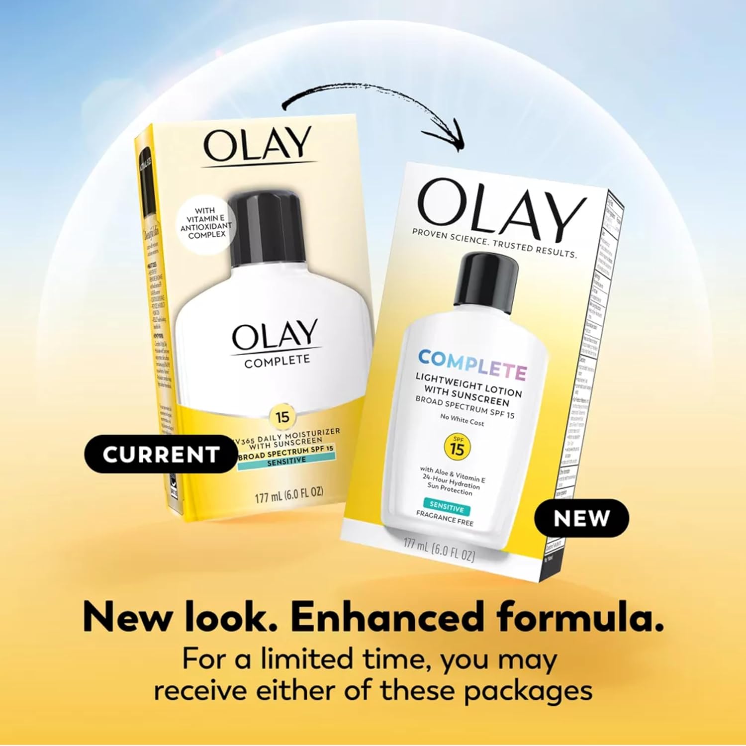 Olay Complete All Day Moisturizer SPF 15, Sensitive 4 oz (Pack of 3) - Image 3