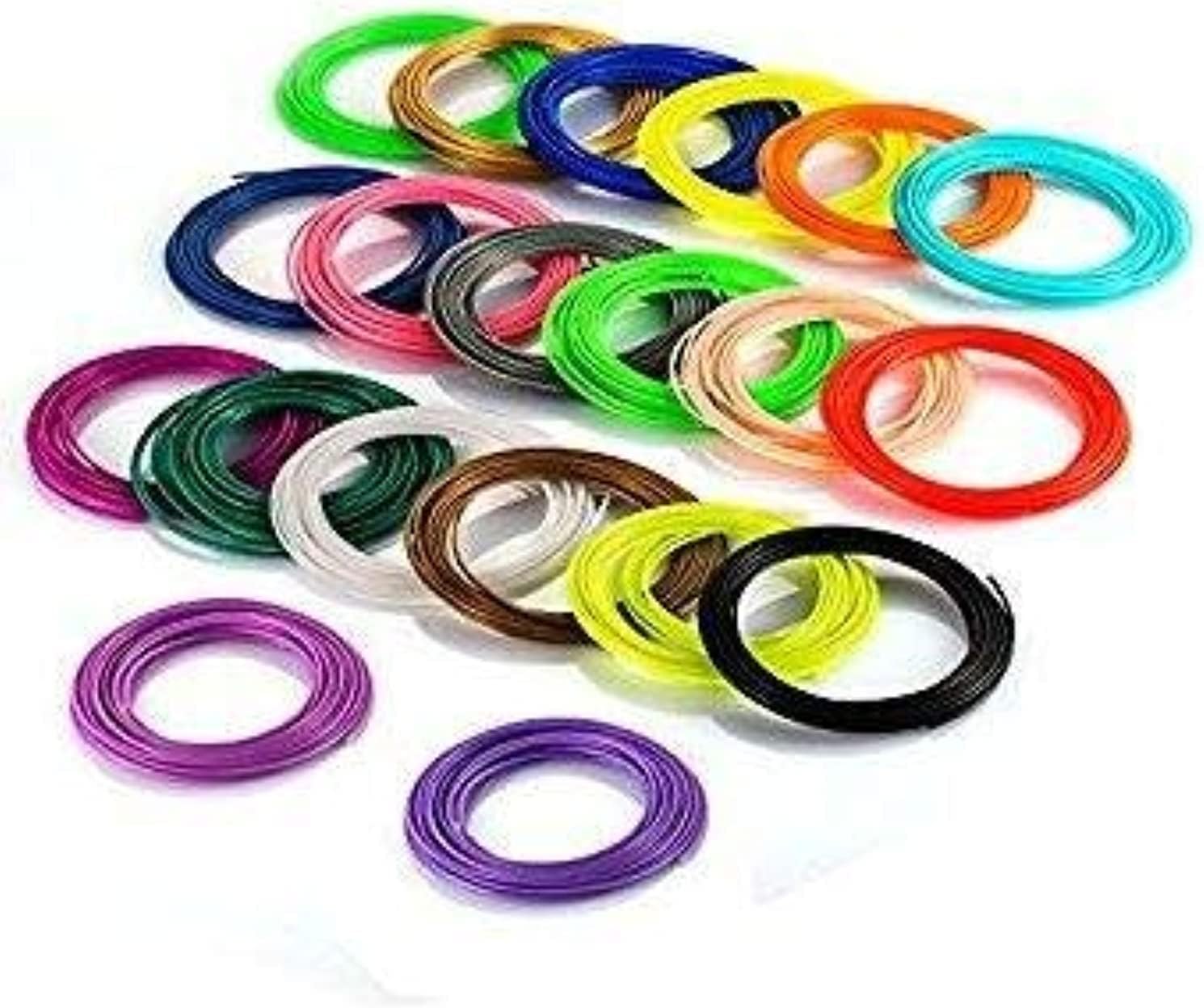 3D Pen PLA Filament for 3D Printer Pen, 20 Pieces, 1.75mm