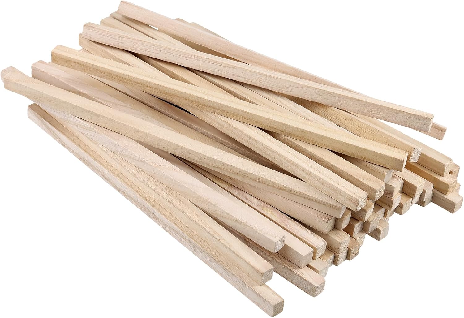 150 Pack 12" x 1/2" x 1/2" Wood Square Sticks, Square Wooden Dowels Unfinished Wood Dowel Rods Small Hardwood Square Wood Strip for Model, DIY Project, Woodcraft