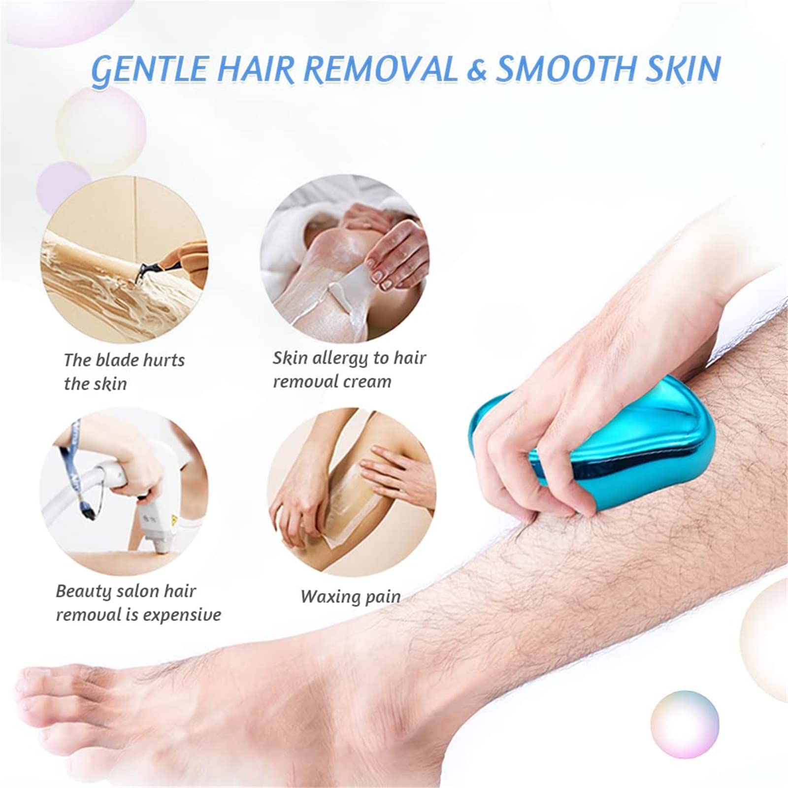 Amazon.co.jp: Crystal Hair Eraser, Painless Hair Removal & Skin