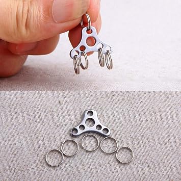 Ocobudbxw Titanium Steel Keychain Pocket Clip Multi-Purpose Pocket Suspension Clip Keyring