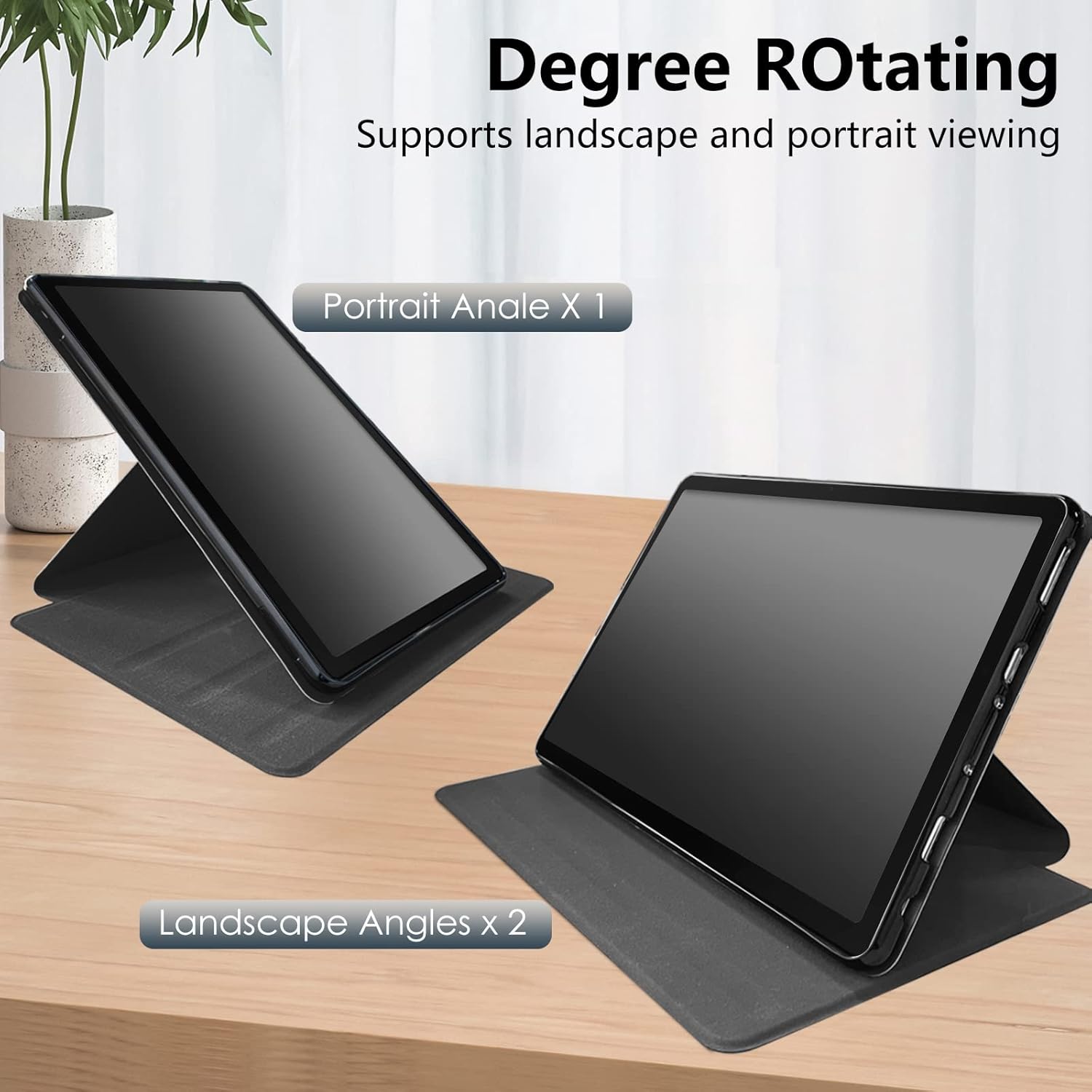 for Amazon Fire HD 10 Tablet (2017 and 2019 Releases,with 7th and 9th Generations) Case,360 Degree Rotating Stand Smart Protective Cover Case,for New Fire HD 10 10.1 inch,Sunset Beach