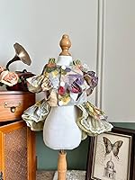 Vista 157 de Vestido de princesa de encaje para perros pequeños y pequeños extragrandes, color negro, talla L