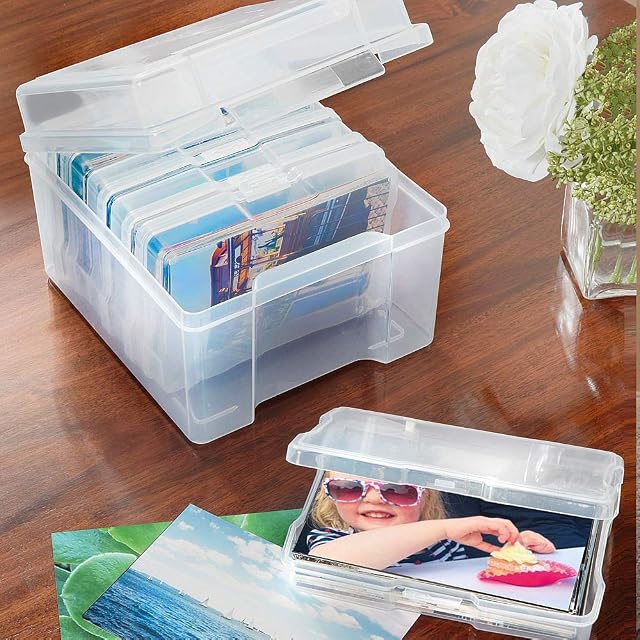 Coopers of Stortford Photo Storage Box | 6x4 Photograph Organiser | Holds 600 Photos
