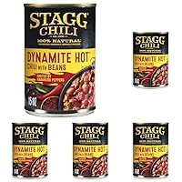 Vista 3 de STAGG DYNAMITE HOT Chili with Beans, Canned Chili, 15 Oz