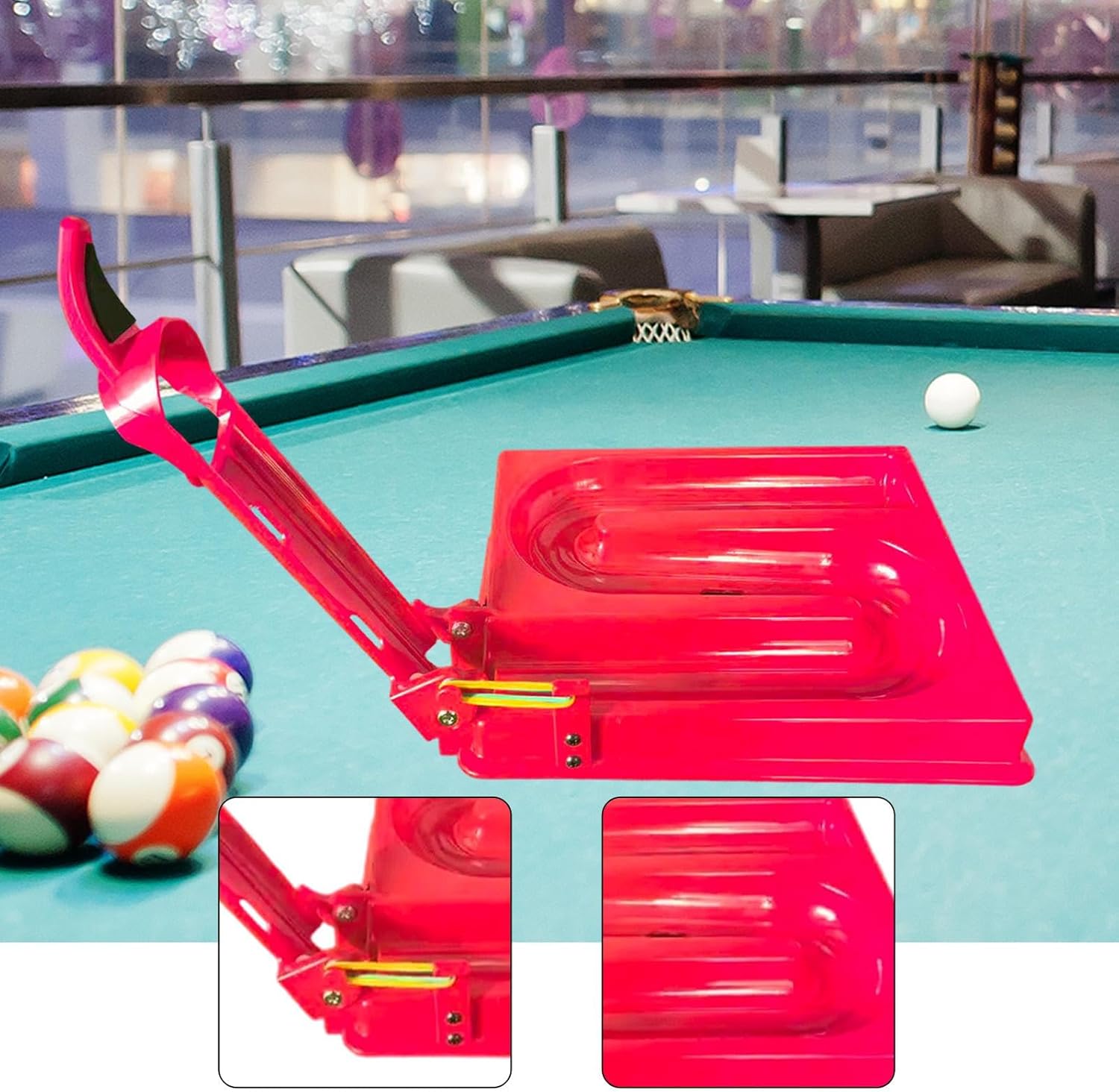 Pool Ball Rack,Billiards Training Tool Table Accessories Portable for Snooker Practice Tool Ball Launcher