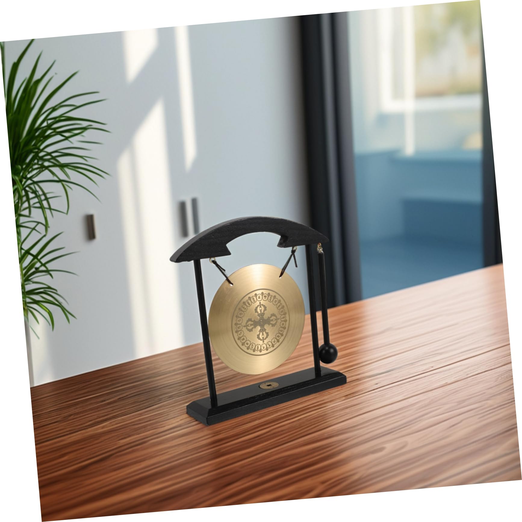 Gong de Latón Feng Shui con Soporte y Mazo para Hogar y Estudio