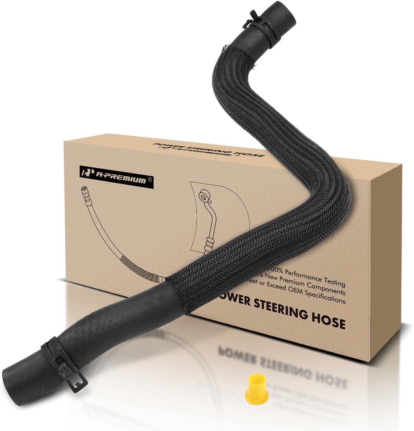 A-Premium Power Steering Reservoir Hose line Compatible with Jeep Grand Cherokee & Dodge Durango, 2011-2015, 5.7L Only, (Reservoir To Pump)