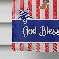 Vista 1382 de Caroline's Treasures BB4243GF Bandera de jardín con texto en inglés «Merry Christmas» con texto en inglés «Merry Christmas», bandera decorativa