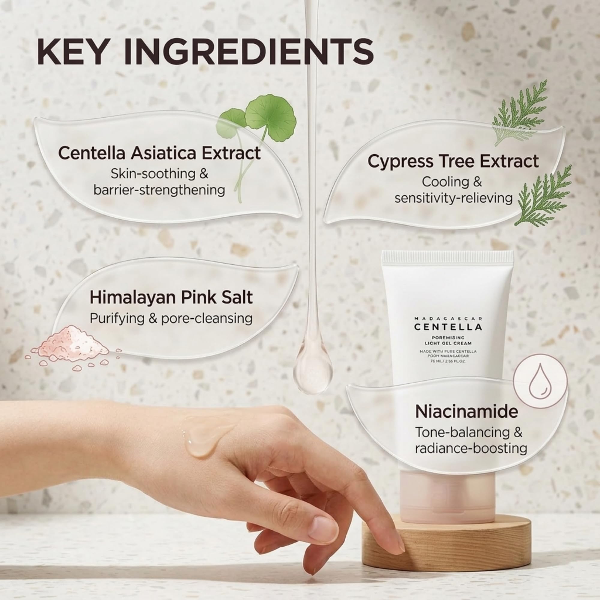 SKIN1004 Routine Skincare Coréenne Anti Pores – Poremizing Cleansing Foam + Centella Ampoule 100ml + Light Gel Cream – Nettoyant Visage + Sérum Centella Asiatica + Crème Hydratante