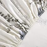 Wake In Cloud - Floral Sheet Set, 100% Cotton Bedding, Botanical Flowers Pattern Printed (4pcs, King Size)