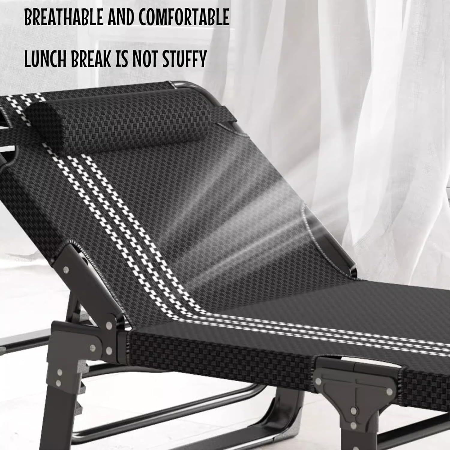 Folding Camping Cot for Adults, 5-Position Heavy Duty Sleeping Cots, Outdoor Lounge Chair Sleeping Cots Bed, Camping Cots for Home Office Travel Beach (Color : A), 610038