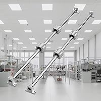 Vista 8 de VEVOR Riel Lineal Deslizante SFC16-1000mm 2 PIEZAS 39.4 in/1000mm Rieles de Guía SFC16 4 PIEZAS Bloques de Deslizamiento SC16 4 PIEZAS Soportes