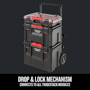 【値下げ】asimocrafts a_box CRAFTSMAN TRADESTACK 2-Drawer Tool Storage Unit