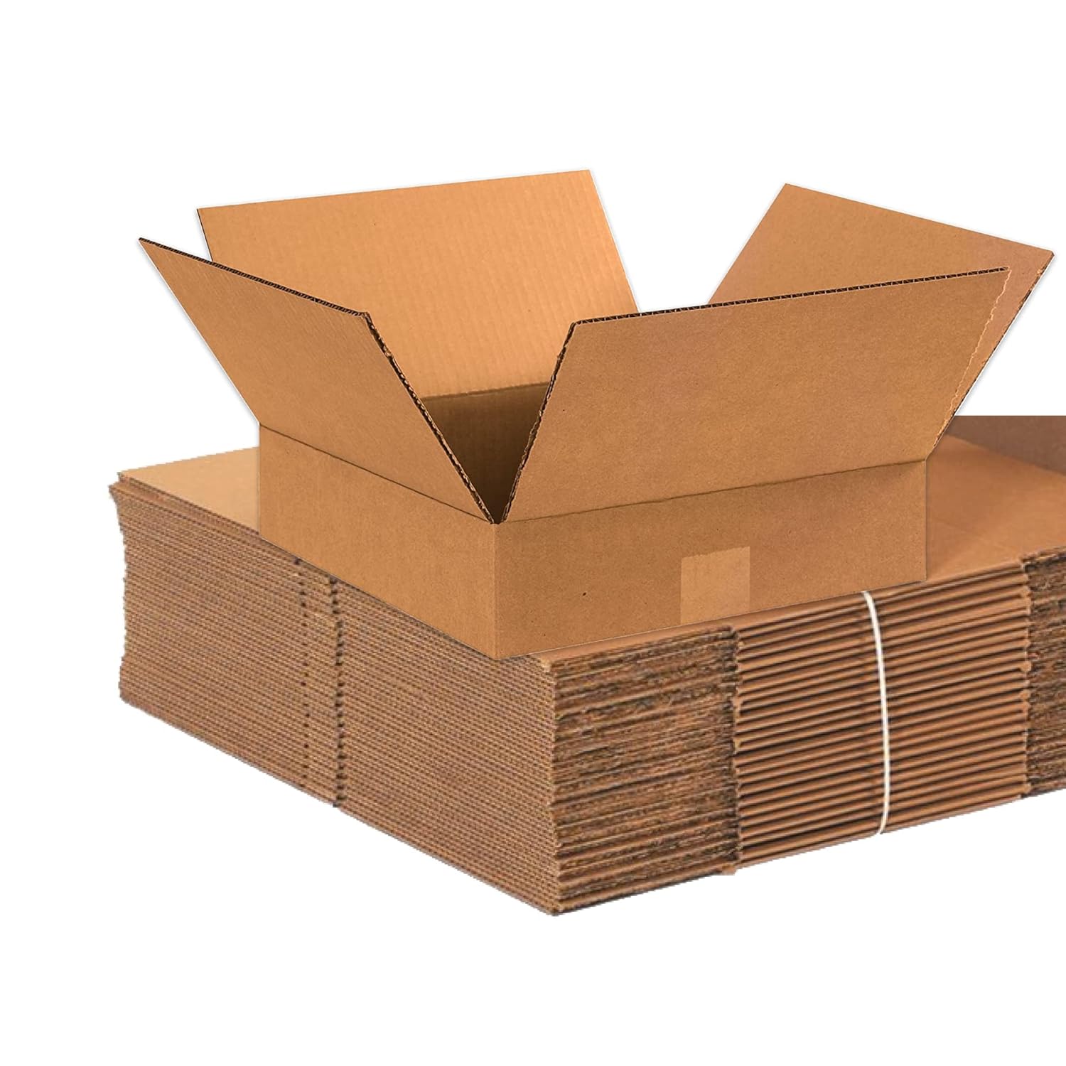 BOX USA 11 x 11 x 3 Corrugated Cardboard Boxes, Flat 11L x 11W x 3H, Pack of 25 | Shipping, Packaging, Moving, Storage Box for Home or Business, Strong Wholesale Bulk Boxes