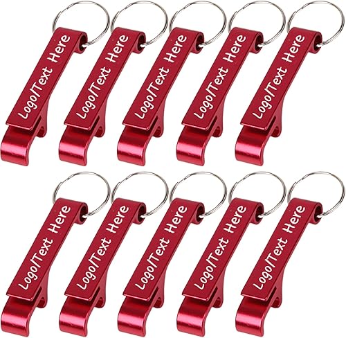 Miniatura 9 de 150 llaveros personalizados para abridor de botellas, grabado a granel, con texto de logotipo, para hombres y mujeres, llaveros de metal de aluminio