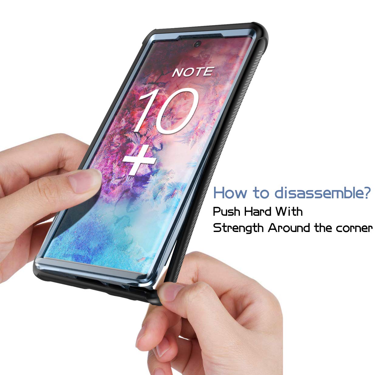 Temdan Samsung Galaxy Note 10 Plus Case Built In Screen