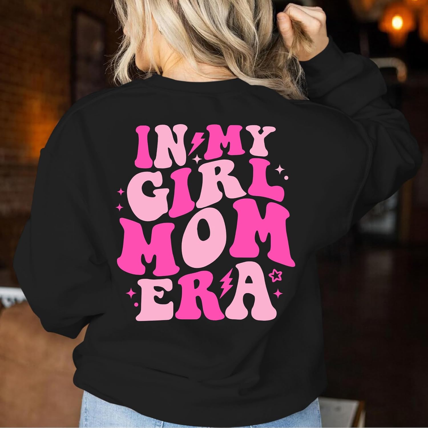In My Girl Mom Era Sweatshirt Women Funny Mama Graphic Shirt Cool Mom Shirts Casual Long Sleeve Gift Pullover Tops - Image 3