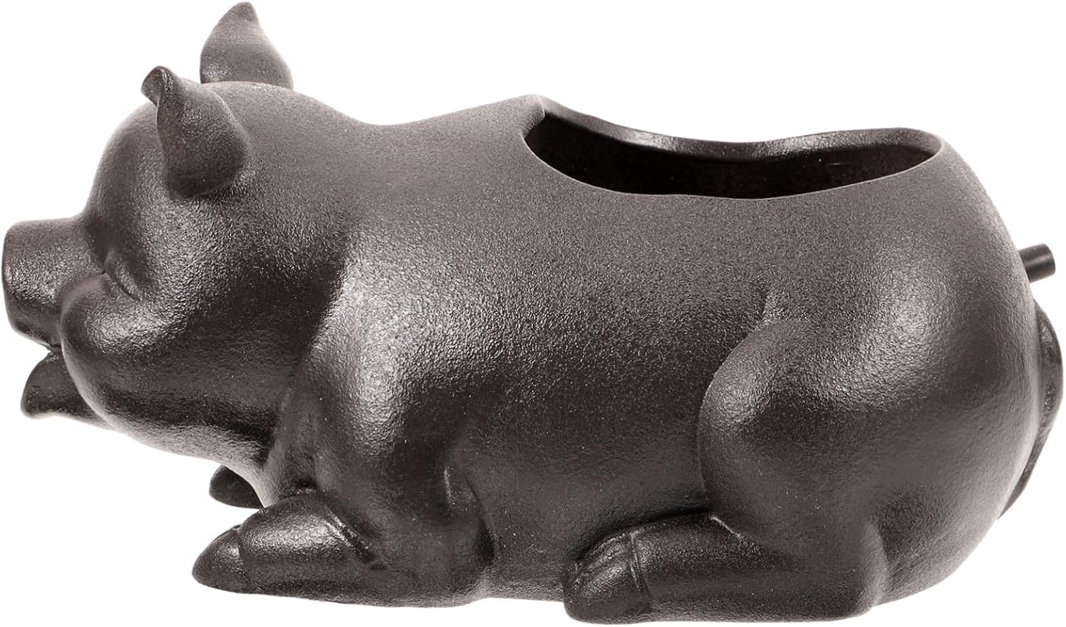 YARNOW Funny Pig Fountain Decor Waterfall Circulation Filter for Garden Tranquil Outdoor Landscape Feature Courtyard Decoration