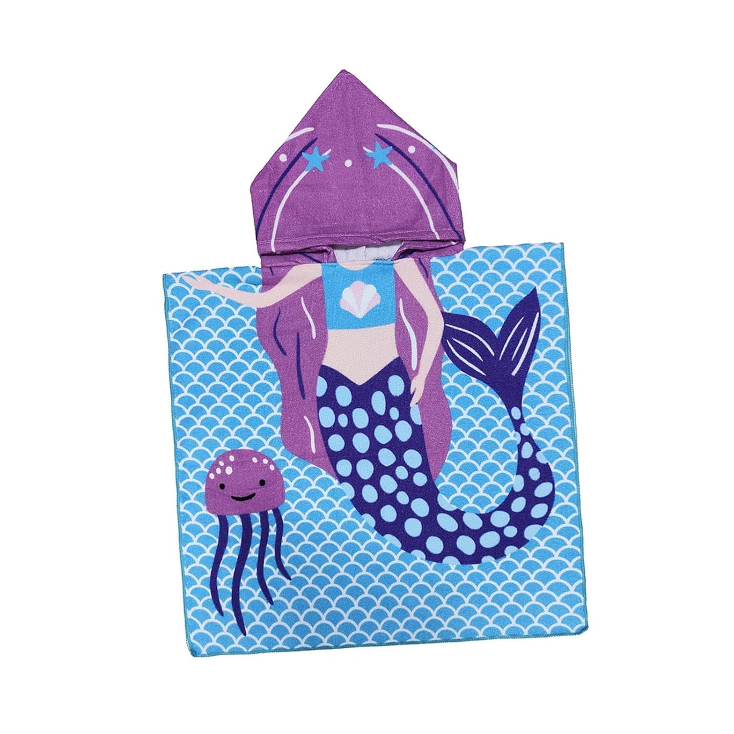 THE LITTLE LOOKERS Hooded Poncho Towel for Kids | Hooded Bath Towel for Girls | kids bathrobe | Hooded Towel for Toddlers-image-14