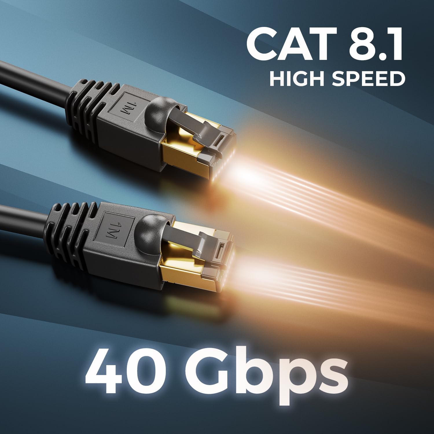 deleyCON 15m CAT 8.1 Outdoor per Esterno (40 Gbit/s, 2000 MHz, Schermatura S/FTP, Rame) RJ45 Connettore Ethernet LAN DSL Patch - Resistente alle Intemperie - PC, TV, Telecamera, PoE, Campeggio