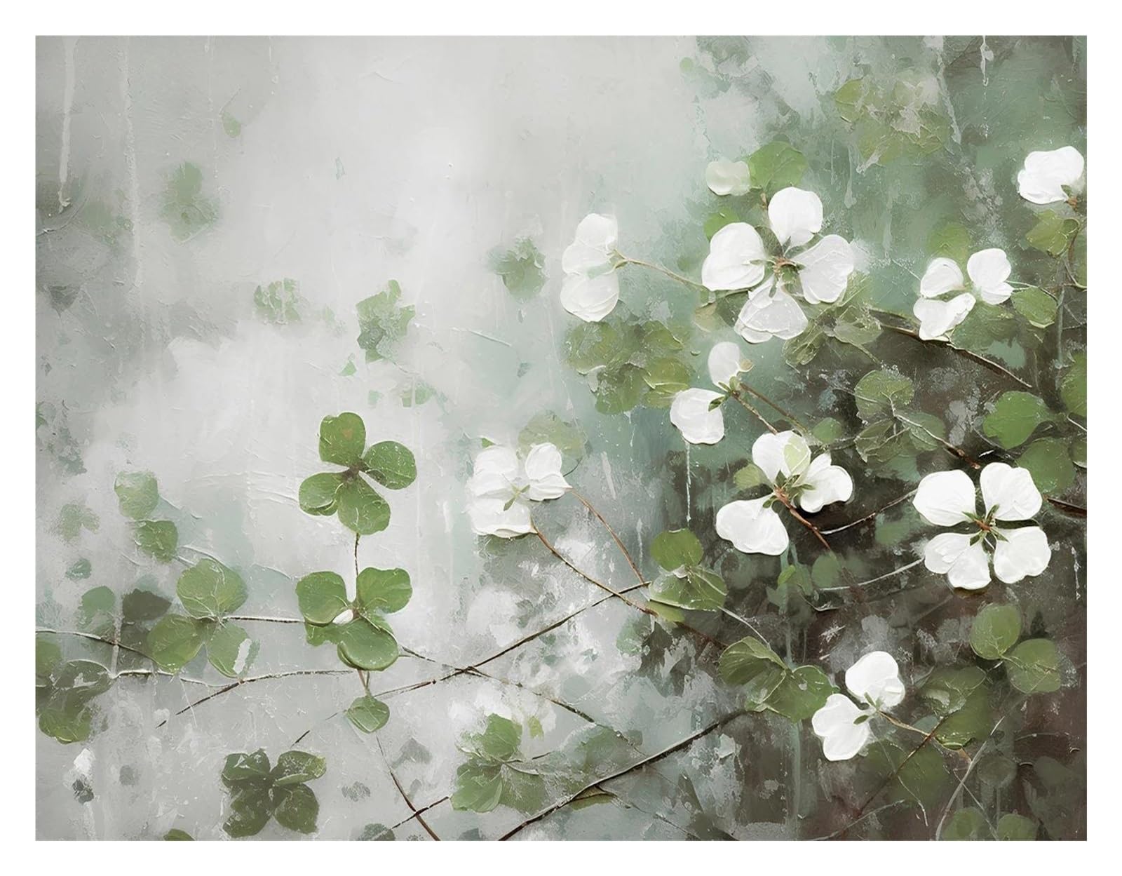 Tableau d'art mural vert vif pour illuminer une pièce sombre