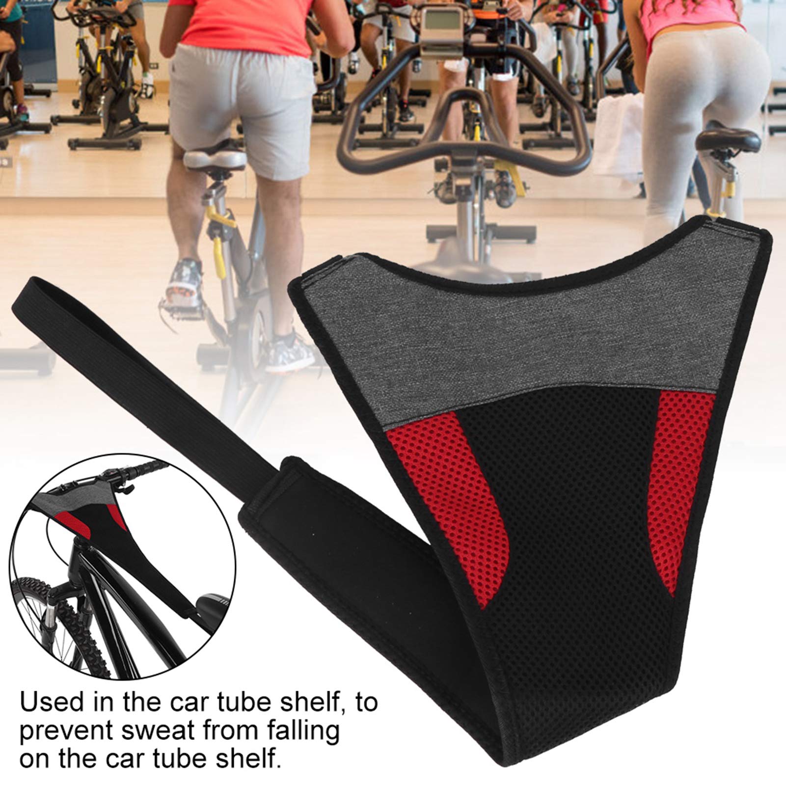 VGEBY Spin Bike Osłona Potu, Mocny Chłonny Trener Osłona Przeciwpotna Praktyczny Rowerowy Ochraniacz Potu Trener do Akcesoriów Rowerowych(Ochraniacz na pot Spin Bike)