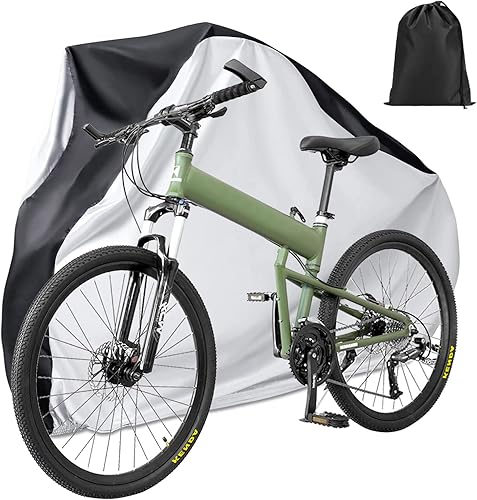 Funda de almacenamiento para bicicleta al aire libre impermeable cubierta de bicicleta para lluvia sol rayos UV nieve polvo viento funda de