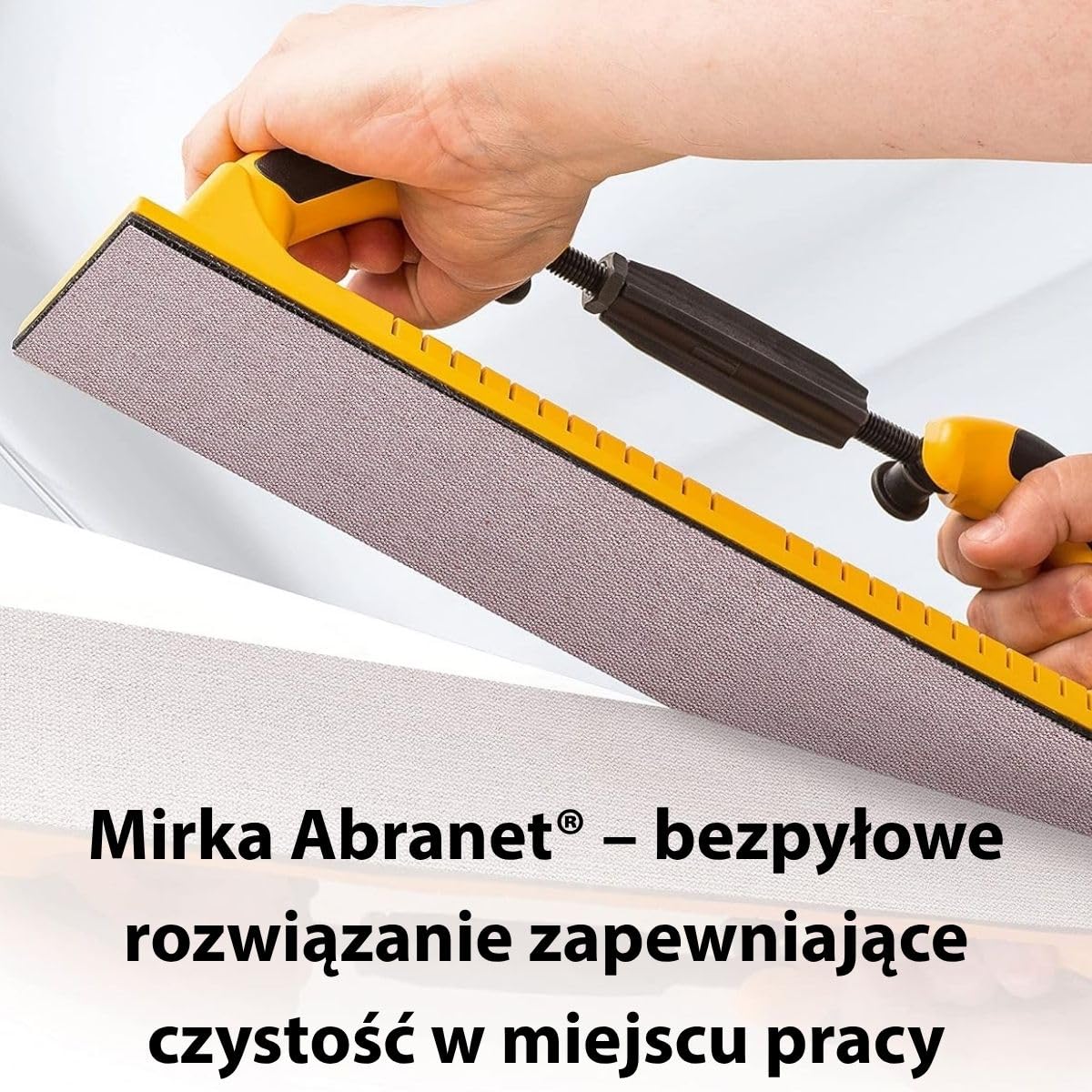 Mirka Abranet papier ścierny 70x420 mm rzep P80 50 szt | Siatka ścierna do drewna szpachli lakieru plastiku 50 szt rzep wysoka wydajność szybkie czyszczenie