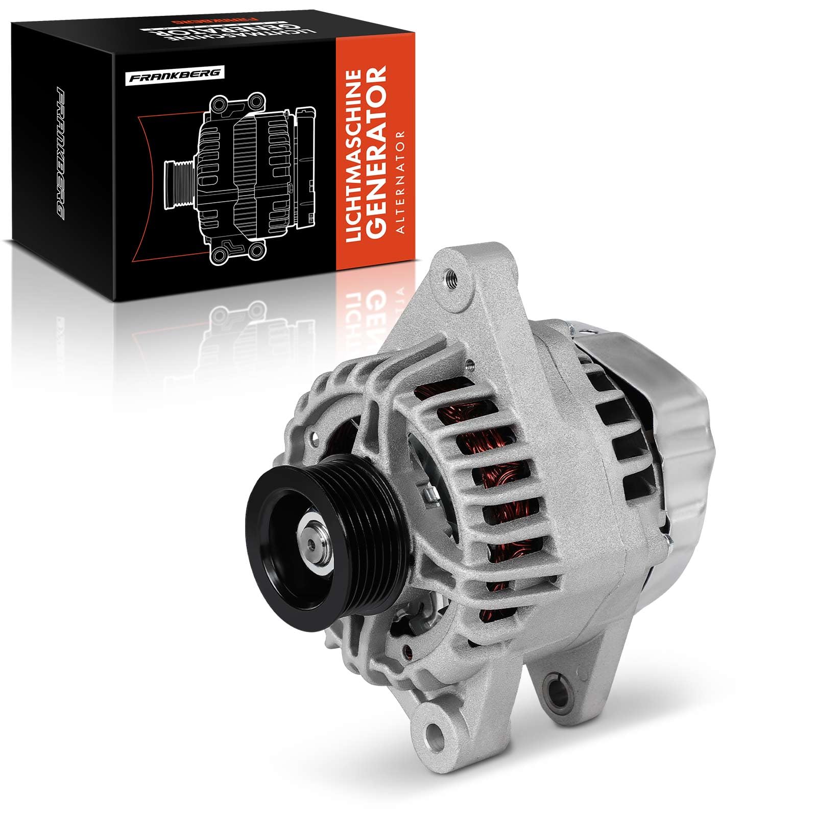 Frankberg Alternatore con puleggia a cinghia trapezoidale a 3 perni | Con puleggia a cinghia multi-nervata, 3 pin, 27060-0J040; 0J040; Compatibile con: Yaris P1