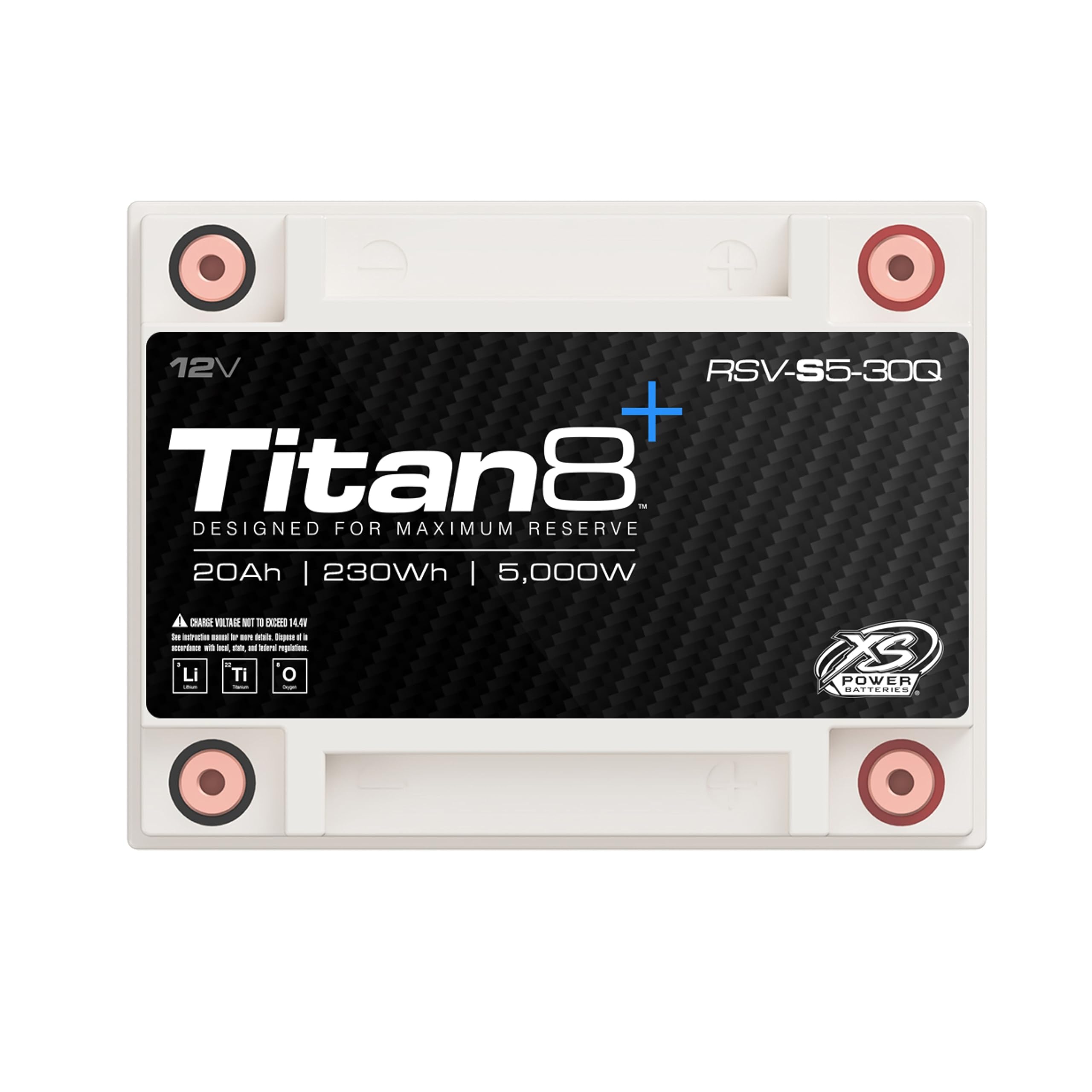 Amazon.com: 12V Lithium Titanate Powersports Battery, XS Power RSV